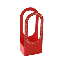 Panier de fleurs boîte d'emballage en papier bricolage boîte-cadeau de conception florale élégante pour l'arrangement de Bouquet de jour de l'enseignant sac de matériel fait à la main