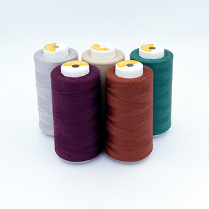 Basso MOQ vendita calda 40S/2 poliestere Macrame Cord accessori per abbigliamento fili per cucire multicolori semplici - Product Image 3