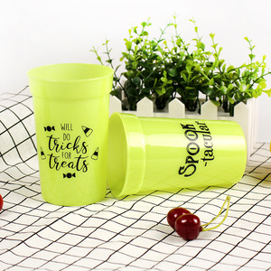 Custom 16oz Eco-Friendly Reusable PP Plastic Drinking Water Bottle Direct Drinking Stadium Cup Parties Promotions Applicable