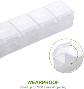 Nuevo Organizador de Pastillas 2024, Pastillero Grande de Plástico con 7 Compartimentos, Organizador de Medicamentos para 7 Días - Product Image 2