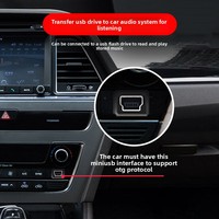 Câble de données USB OTG miniature en cuivre avec connecteur femelle de type A pour autoradio, lecteur MP3, clé USB