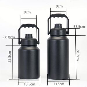 Botella de Agua Aislada al Vacío de Gran Capacidad, 128 oz, de Acero Inoxidable, Ecológica, con Asa, para Regalo, Portátil, para Campamento al Aire Libre - Product Image 2