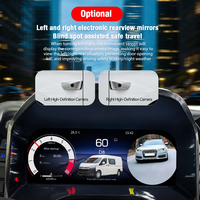 ZWNAV Écran LCD 12,3 pouces pour tableau de bord numérique Toyota HiAce 2021-2025 avec synchronisation Carplay, compteur de vitesse automatique, Plug-and-Play OEM