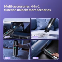 Aspiradora de Mano Inalámbrica Multifuncional, sin Escobillas, a Batería, para Uso Doméstico, en Automóviles y Hoteles, Portátil e Inflable