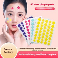 Patch anti-acné en gel aqueux Colorful Star Beauty Angel à l'huile essentielle, isolant et protecteur contre le pus, masque d'absorption du pus pour le soin de l'acné