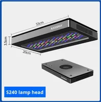 Lampe LED pour aquarium KASSRAY Smart Coral Light WiFi, télécommande et application Bluetooth, 240W, spectre complet, pour poissons de récif