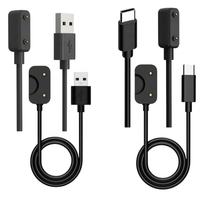 Câble de charge USB de remplacement pour Samsung Galaxy Fit 3 SM-R390 1M Montre intelligente avec gaine en PVC blindage tressé