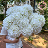 Grande Promotion : Grande Fleur Artificielle d'Hortensia de 21 cm de Haute Qualité pour Décoration de Mariage