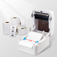 Imprimante d'étiquettes portable Xprinter XP-420B, 4 pouces (110 mm), blanc/noir, WiFi, impression de reçus A4, en stock
