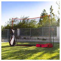 Filet de golf robuste en acier et polyester de 3,05 x 2,13 m pour l'entraînement en extérieur dans la cour - Pour tous les golfeurs