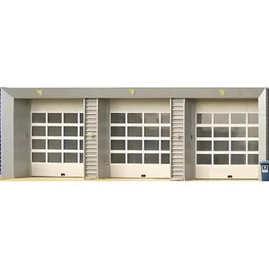 Petite porte industrielle grise automatique robuste à double porte en métal et acier - Product Image 4