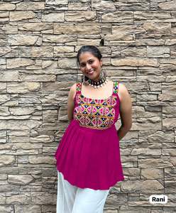 งานปักลายแขนกุดผ้าเรยอนน้ำหนักเบาชุดคอลเล็คชั่นหนา & กลเม็ดและกระจกสำหรับผู้ใหญ่ - Product Image 1