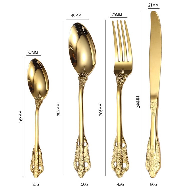 アンティークロイヤルホテルウェディングゴールド食器ナイフフォークと