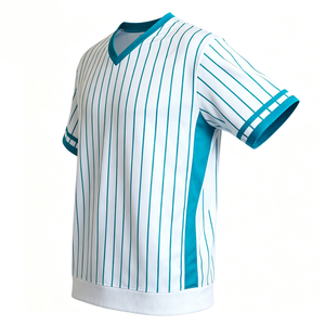 Seragam Bisbol Bordir Sublimasi Twill Desain Sendiri Buatan Khusus - Product Image 3