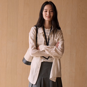 <span class=keywords><strong>Camicia</strong></span> Cardigan da <span class=keywords><strong>Donna</strong></span> Primavera/Estate in Lyocell e <span class=keywords><strong>Lino</strong></span>, Tinta Unita, con Tasche, Comoda e Delicata sulla Pelle, con Bottoni - Product Image 4