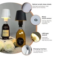 Sans fil Gradation Batterie Bar Bouteille Lampe Led Bouteille Lumière Tactile Led Lampe De Bureau Décor À La Maison Restaurant Led Rechargeable Lampes De Table