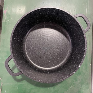 6 uds., <span class=keywords><strong>Jumbo</strong></span> fundido a presión, tamaño grande, 36/40/44cm, ollas, sartenes, estilo americano, juegos de utensilios de cocina antiadherentes ecológicos diseñados para cocinar - Product Image 6