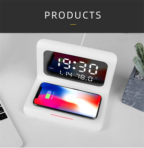 <span class=keywords><strong>Chargeur</strong></span> sans fil <span class=keywords><strong>Réveil</strong></span> Thermomètre <span class=keywords><strong>Chargeur</strong></span> sans fil Charge rapide pour <span class=keywords><strong>Smartphone</strong></span> - Product Image 4