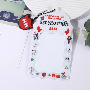 KPOP Manchons de protection créatifs en acrylique Cartoon Cartes d'identité de crédit Étui de protection <span class=keywords><strong>Gidle</strong></span> Babymonster S.COUPS WONWOO Fans Cadeaux - Product Image 2