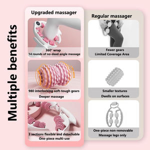 Máquina de masaje con rodillo de yoga para relajación muscular profunda Masajeador de celulitis portátil Rodillo de masaje de piernas - Product Image 4