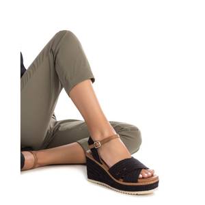 Sandalo con zeppa Refresh da donna nero, altezza tacco 36 - Product Image 5