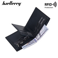 Grosir dompet pendek pria, Slot Multi-Border lintas batas Retro desain horisontal sederhana
