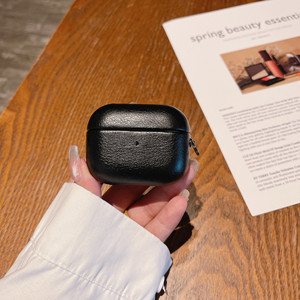 Nueva Funda de cuero PU para auriculares para <span class=keywords><strong>Airpods</strong></span> de 4 generaciones, funda protectora de cuero para auriculares para Apple Airpod Pro 2 <span class=keywords><strong>3</strong></span> 4 - Product Image 6