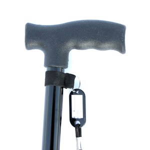 Bâton de marche en alliage d'aluminium avec quatre pieds en plastique, hauteur réglable pour le soutien des personnes âgées - Product Image 3