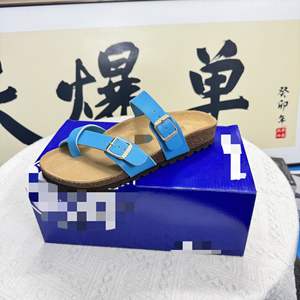 Sandales Birkenstockes en cuir à semelle en liège, nouvelle collection <span class=keywords><strong>homme</strong></span> et femme, tendance, sabots en cuir, mules personnalisées, vente chaude - Product Image 5