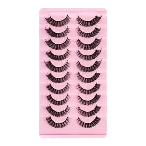 Strips 3d Natural Eyelashes Glue Remover Cat Eyes Eye Mink Practice Colors Box Packaging Soft And Tools False Eyelashes