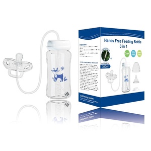 Nuevo Producto <span class=keywords><strong>para</strong></span> Bebés, Biberones Personalizados con Logotipo, Biberones de 300 ml 3 en 1, Biberón de PP <span class=keywords><strong>para</strong></span> Alimentación de Bebés con Manos Libres - Product Image 1