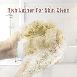 Shower Loofah <b>Bath</b> Sponge, 60G Loofah Exfoliating Body Scrubber, 4 Color Mesh Shower Pouf Balls for Body Wash Yellow Red Green - Product Image 4