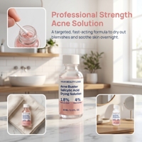 Sérum Visage à l'Acide Salicylique et à l'Extrait de Purslane pour Peaux Sensibles à Tendance Acnéique – Exfoliant et Resserre les Pores – Vente en Gros