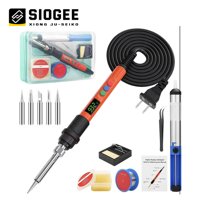 90W LED Digital Advanced Soldering Iron Kit to 110V Welding Tools with Welding Torches for Soldering Gun Usage