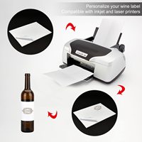 Rouleau personnalisé de haute qualité autocollant pour bouteille de bière en verre emballage étanche impression étiquettes autocollants avec logo