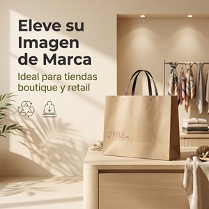 Bolsas de Papel Kraft con Asa Negra Satinada Plana, Impresión de Logotipo Personalizado, Embalaje Sostenible para Moda <span class=keywords><strong>y</strong></span> Panadería - Product Image 4
