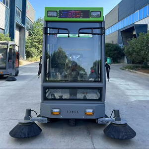 Điện đi xe trên đường quét với bàn chải kiểm soát áp lực và bụi cao lưu trữ 48V cho khu vực rộng lớn - Product Image 1