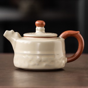 MSH Rice Yellow Ru Kiln Tetera Nuevo juego de té Kung Fu <span class=keywords><strong>Xi</strong></span> Shi Tetera Adornos - Product Image 3