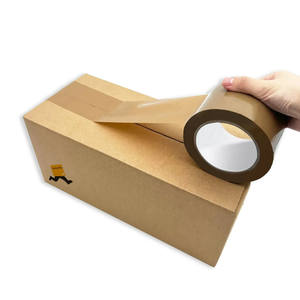 Cinta de Embalaje Coolpkg de 3 Pulgadas x 110 Yardas, Papel Kraft, Adhesivo de Goma de una Cara, Cinta para Sellado de Cajas - Product Image 5
