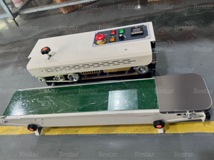 Scelleuse horizontale à bande continue pour feuilles d'aluminium avec codage à encre solide, machine de thermoscellage plastique, Selladoras De Banda Continuas - Product Image 5