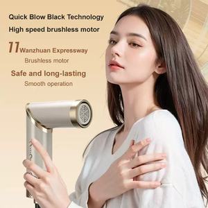 New high-speed hair dryer, 9-in-1 hot air <b>comb</b>, straightener and curler, folding hair dryer wholesale. - Product Image 4