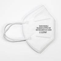 Masque facial pliable EN 149 FFP2, respirateur jetable 5 plis sans valve, masque de sécurité respirant