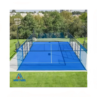 Nouveau produit en usine dernier terrain de tennis de padel panoramique complet de haute qualité