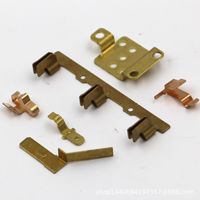 Métal personnalisé acier petite batterie aaa ressort feuille bouton câblage dégagement fer clip shrapnel contact