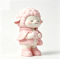 Figurine d'art de collection personnalisée en forme de mouton, statue de dessin animé en PVC et ABS, fabrication OEM en Chine, figurine personnalisée pour la vente en gros de produits de marque