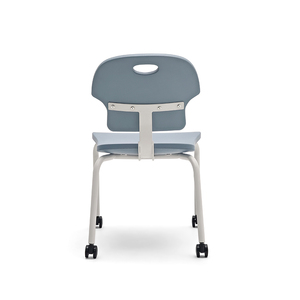 Silla Auxiliar de Metal Resistente y Duradera con Ruedas para Mover Sillas Médicas de Hospital, Silla de Dentista, Taburete con Respaldo - Product Image 5