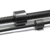YPH Metric Carbon Steel Black Oxide Flat Round End Fully Threaded Headless Bolt Trapezoidal Thread Shank for Heavy Industry