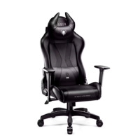 Fauteuil de jeu DIABLO convertible en cuir synthétique pour simulateur de course pivotant ergonomique pour PC de bureau avec siège de course