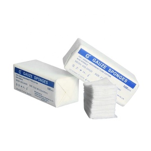 Tampons de gaze <span class=keywords><strong>non</strong></span> tissés multi-usages en gros d'usine 4x4 100% coton, compressés, médicaux, certifiés CE Classe I pour - Product Image 4