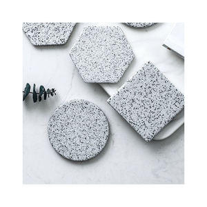 Manteles individuales de granito modernos para mesa de comedor, portavasos pequeños, almohadilla de cerámica con fondo de corcho, posavasos antideslizantes - Product Image 6